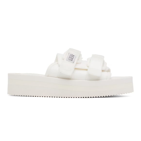 Suicoke White Moto VPO Platform Sandals - Picture 1 of 7